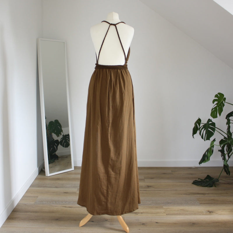 Kalani Kleid braun_boho at heart_III Bindevariante 1